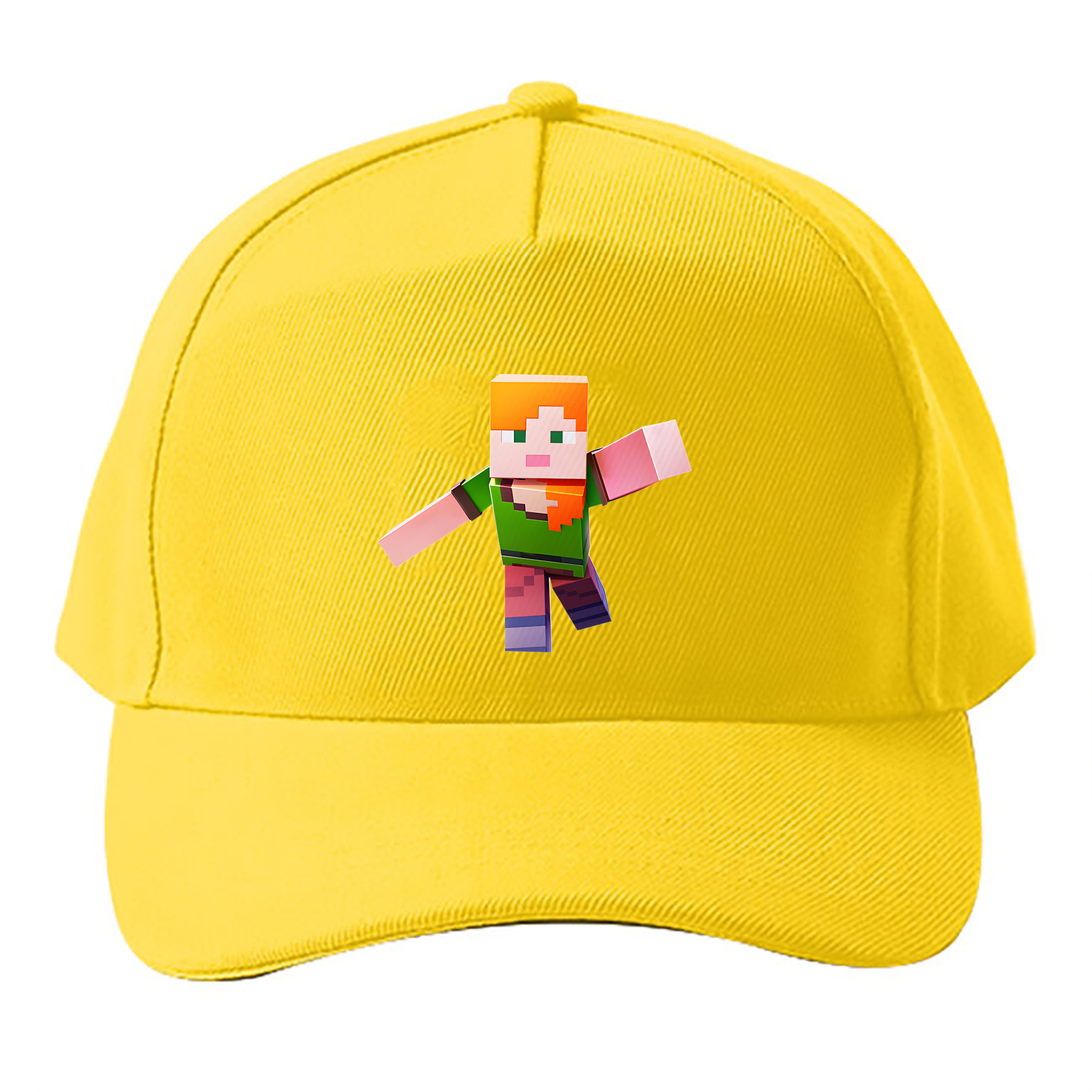（画像用） マインクラフト ブロックの世界 Minecraft MC Block world ベースボールキャップ 綿100％ 男女兼用 帽子 スポーツ